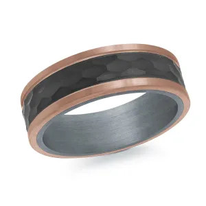 14K Rose Gold Ring from the Tantalum Collection by Malo - MRDTS-015-7P