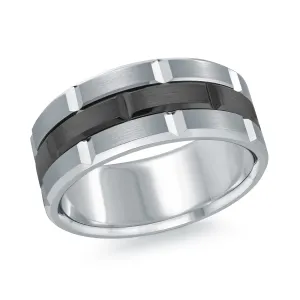 14K White Gold Ring from the Titanium Collection by Malo - MRDTI-003-8W