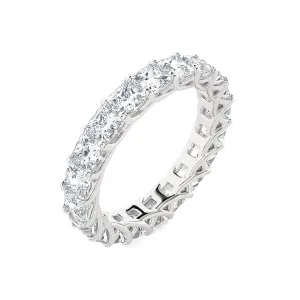 4 ctw Princess Cut Lab Grown Diamond Eternity Band