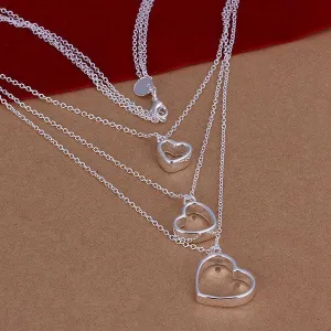 925 Sterling Silver Heart Charms & Necklaces