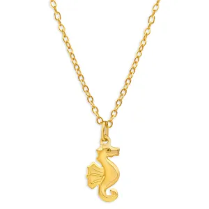 9ct Yellow Gold Seahorse Pendant