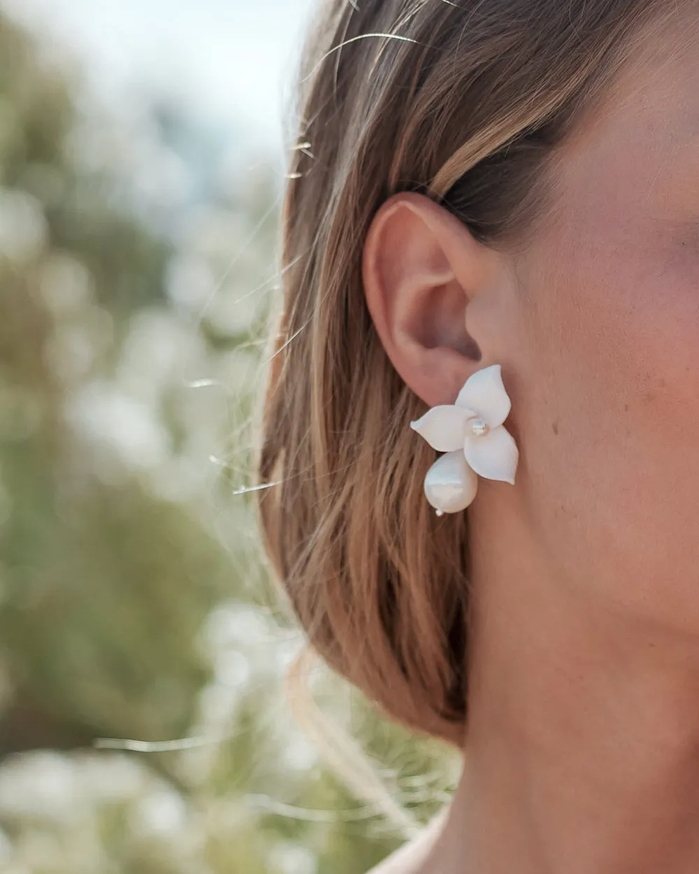 Blossom Pearl Drop Earrings