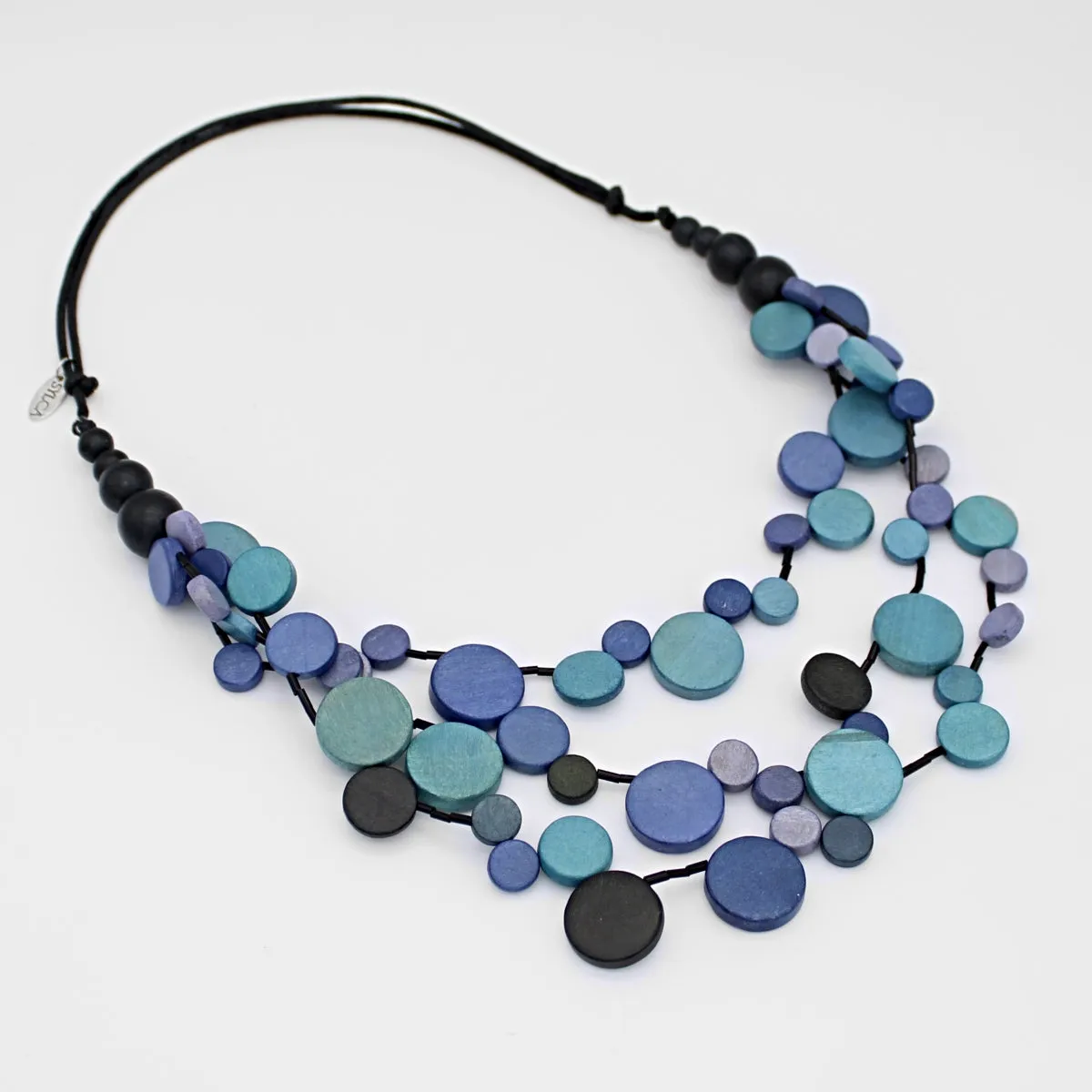 Blue Multi Strand Millie Necklace