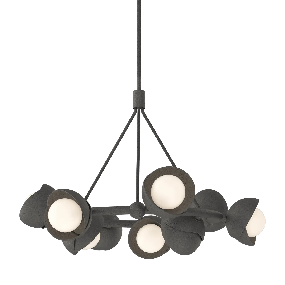 Brooklyn 32 in. 9 lights Pendant Light Natural Iron Finish