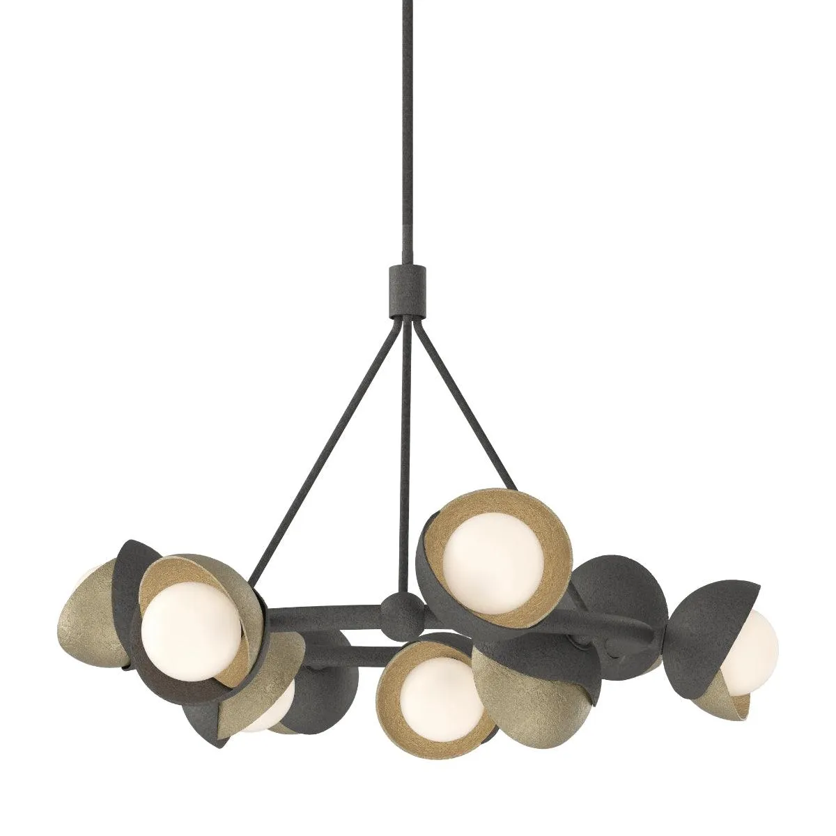 Brooklyn 32 in. 9 lights Pendant Light Natural Iron Finish