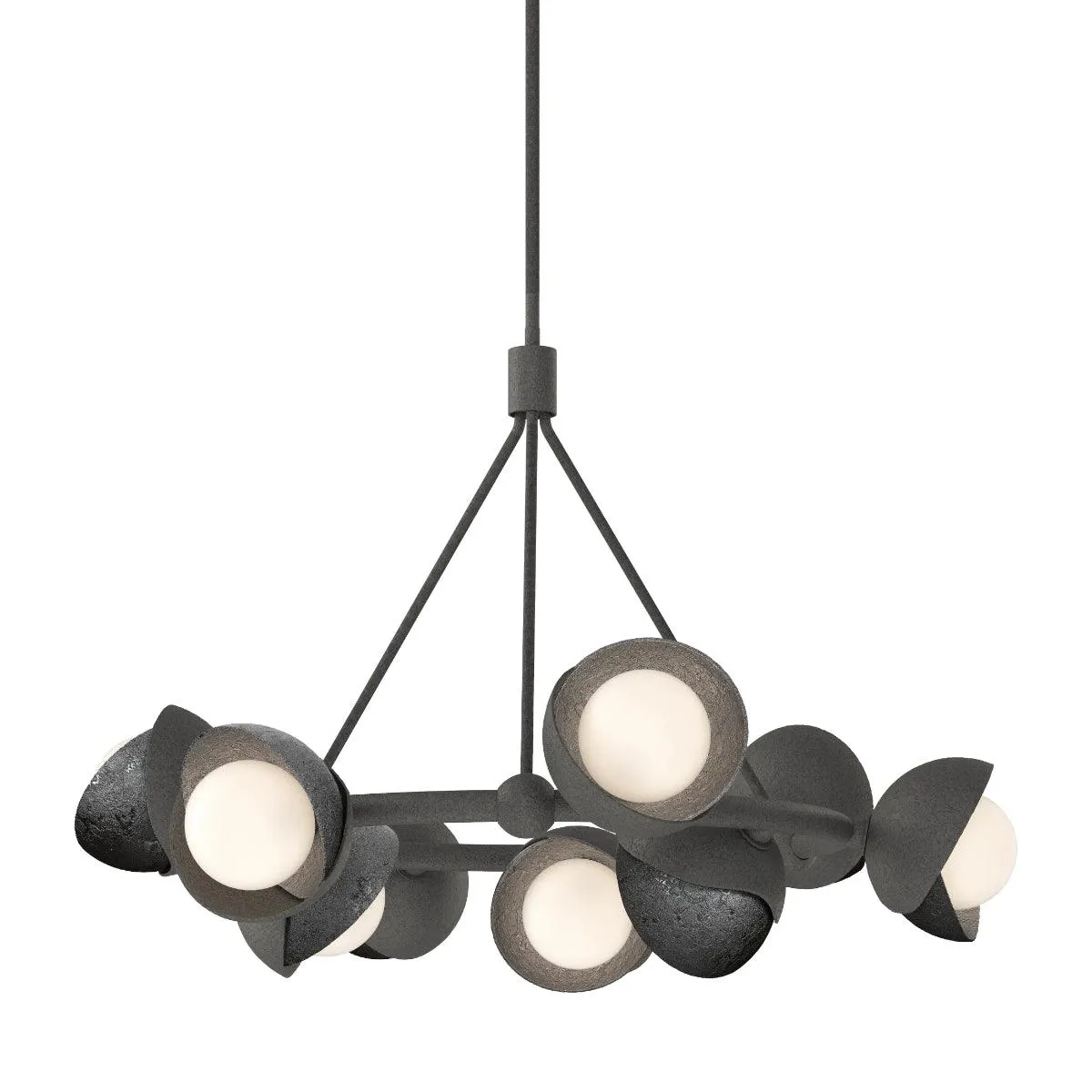 Brooklyn 32 in. 9 lights Pendant Light Natural Iron Finish