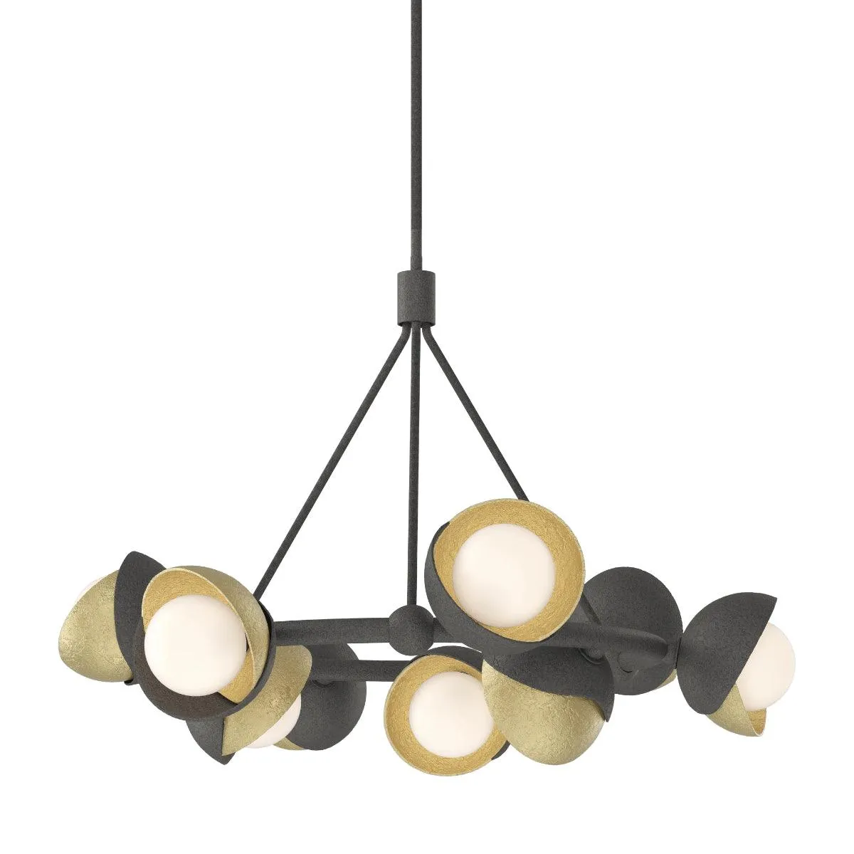 Brooklyn 32 in. 9 lights Pendant Light Natural Iron Finish