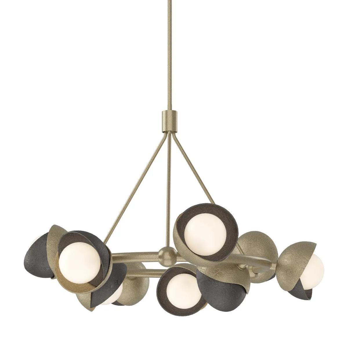 Brooklyn 32 in. 9 lights Pendant Light Soft Gold Finish