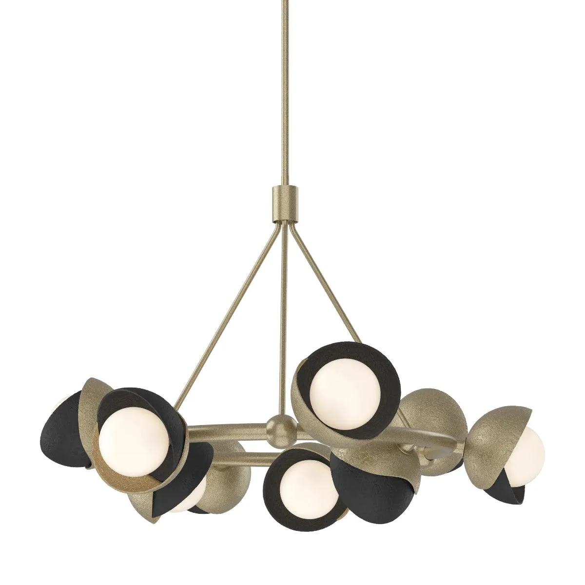 Brooklyn 32 in. 9 lights Pendant Light Soft Gold Finish