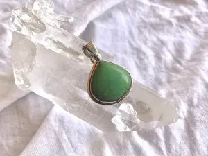 Chrysoprase Brea Pendant - Small Chunky Drop