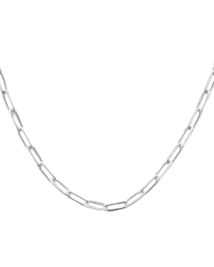 Chunky Paperclip Chain Necklace - Sterling Silver