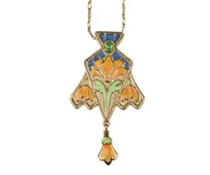 CLOISONNE LILY PENDANT , DC/60