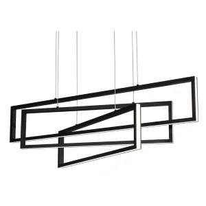 Cole 39 in. LED Pendant Light Black finish