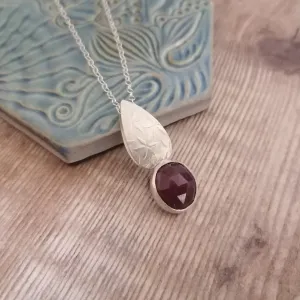 Deep Red Ruby Pendant