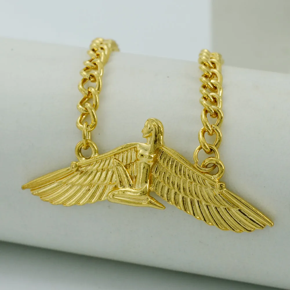 Egyptian Wing  Goddess Necklaces Gold Color