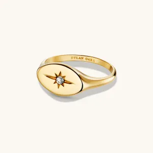 Eternity North Star Ring in Gold