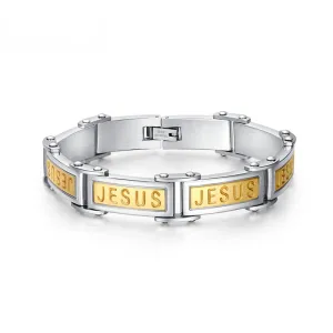 Fashion Jesus Bracelets Bangles Stainless Steel Men Jewelry Christmas Gifts High Quality Bijoux