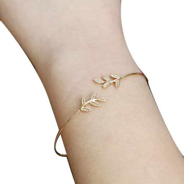 Fashion pop leaves leaves bracelet brains Leaves Women's Bracelet Jewelry