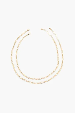 Figaro Chain Necklace Set