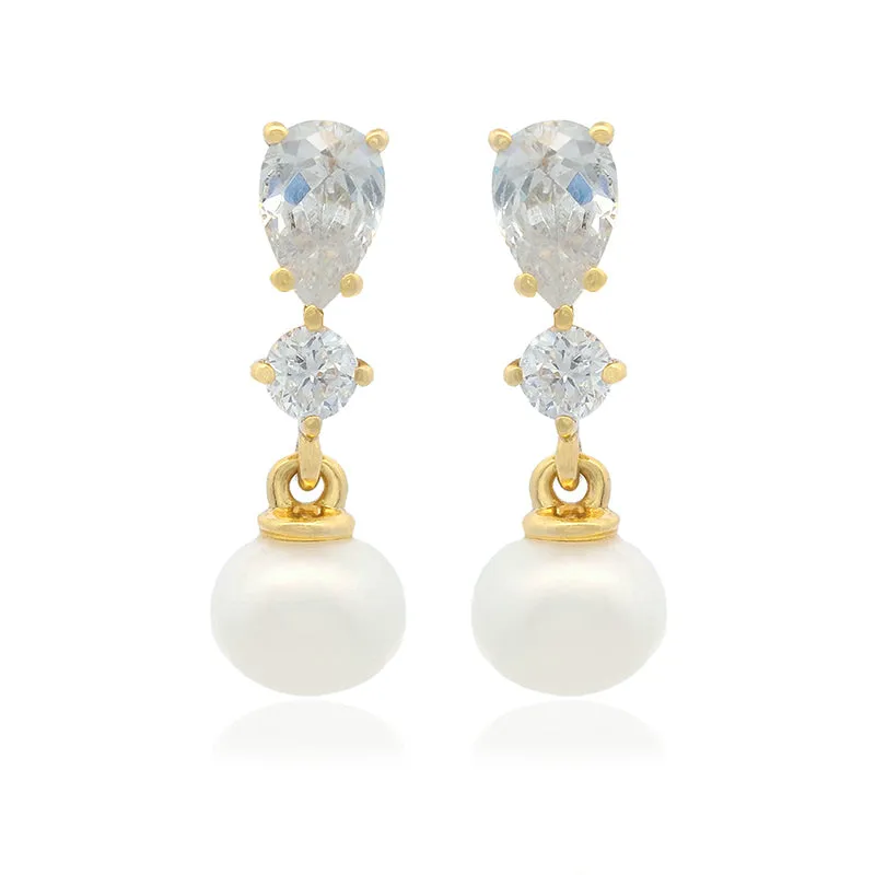 FRESHWATER PEARL PYRMONT EARRINGS