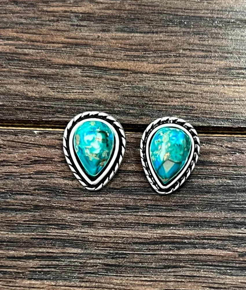 Gemstone Stud Earrings