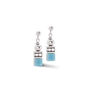 GeoCUBE® Fusion Spheres earrings ice blue