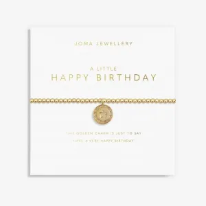 Golden Glow A Little Happy Birthday Gold 17.5cm Bracelet 5946