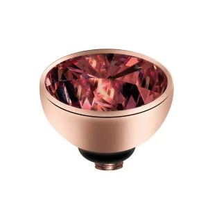 MelanO Round Gem 8mm - Dark Red/RG