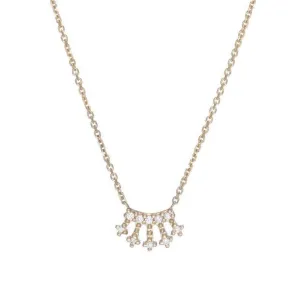 Mini Diamond Crown Necklace