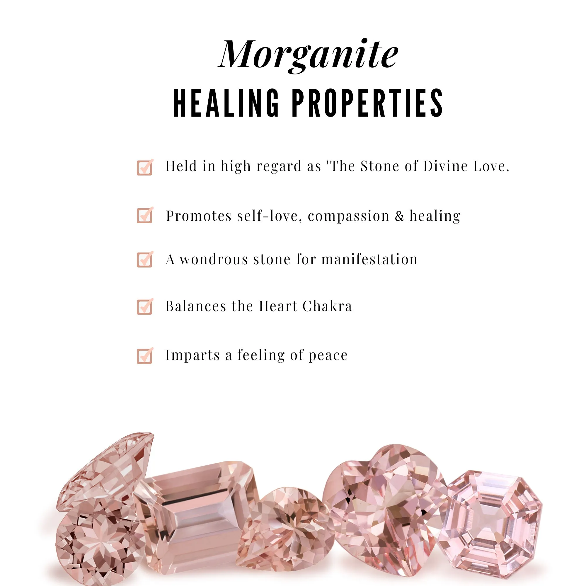 Morganite Heart Drop Pendant with Diamond Accent