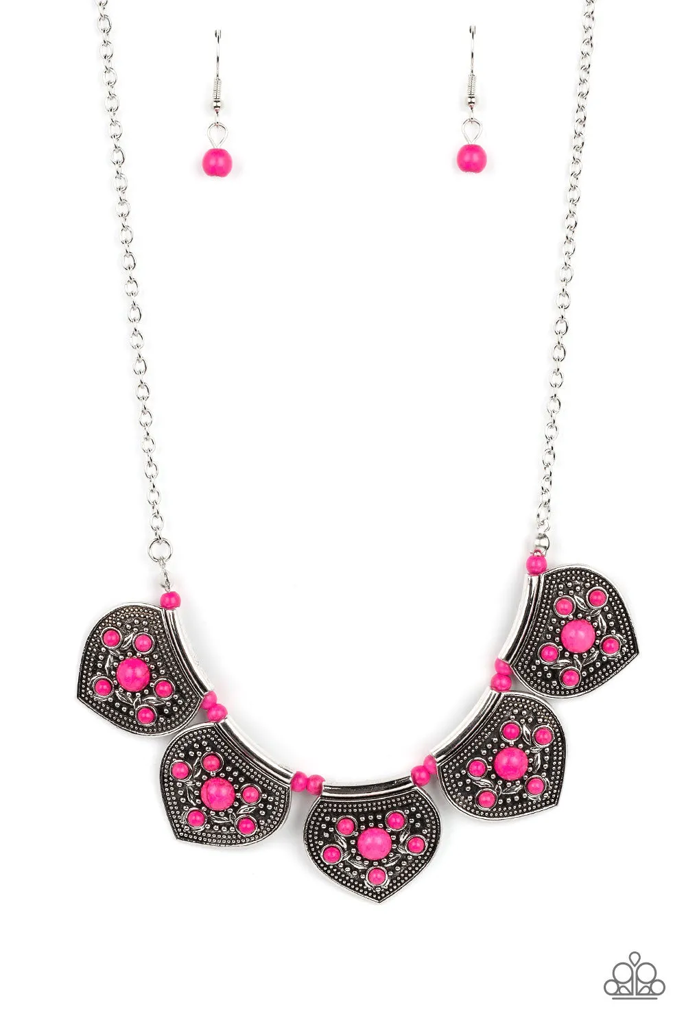 Paparazzi Badlands Basin Pink Necklace