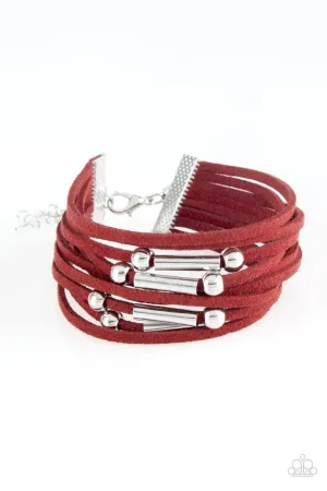 Paparazzi Bracelet ~ Back To BACKPACKER - Red