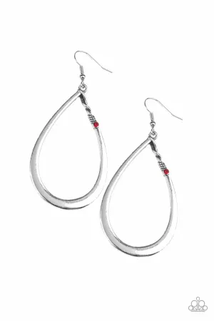 Paparazzi Earring ~ Very Enlightening - Red