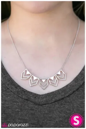 Paparazzi Necklace ~ I Wont Bite - White