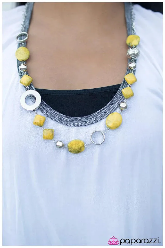 Paparazzi Necklace ~ Oh, Baby! - Yellow