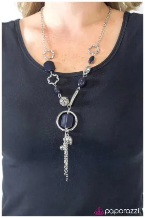 Paparazzi Necklace ~ Really Gonna Rock Tonight - Blue