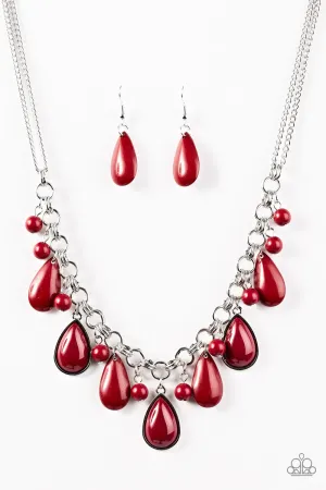 Paparazzi Necklace ~ This Side Of Malibu - Red