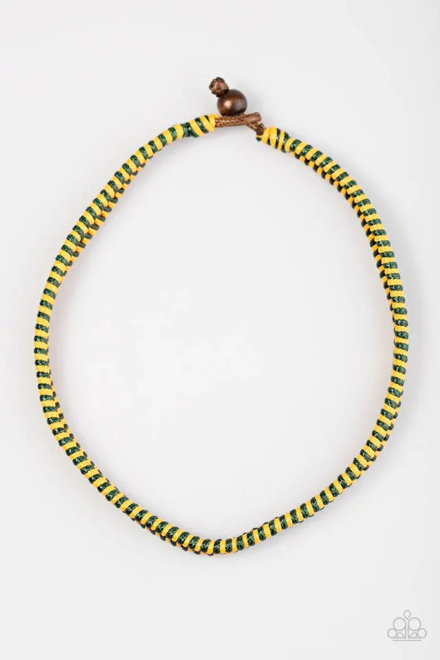 Paparazzi Necklace ~ Traversing Mountains - Yellow