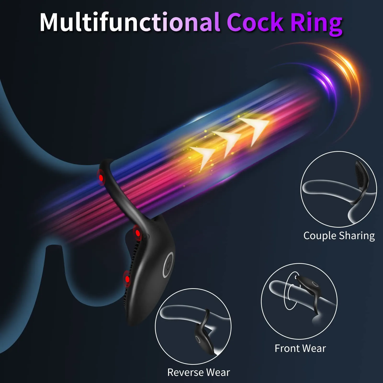 Peak Performance Vibrating Penis Ring Intense Vibration