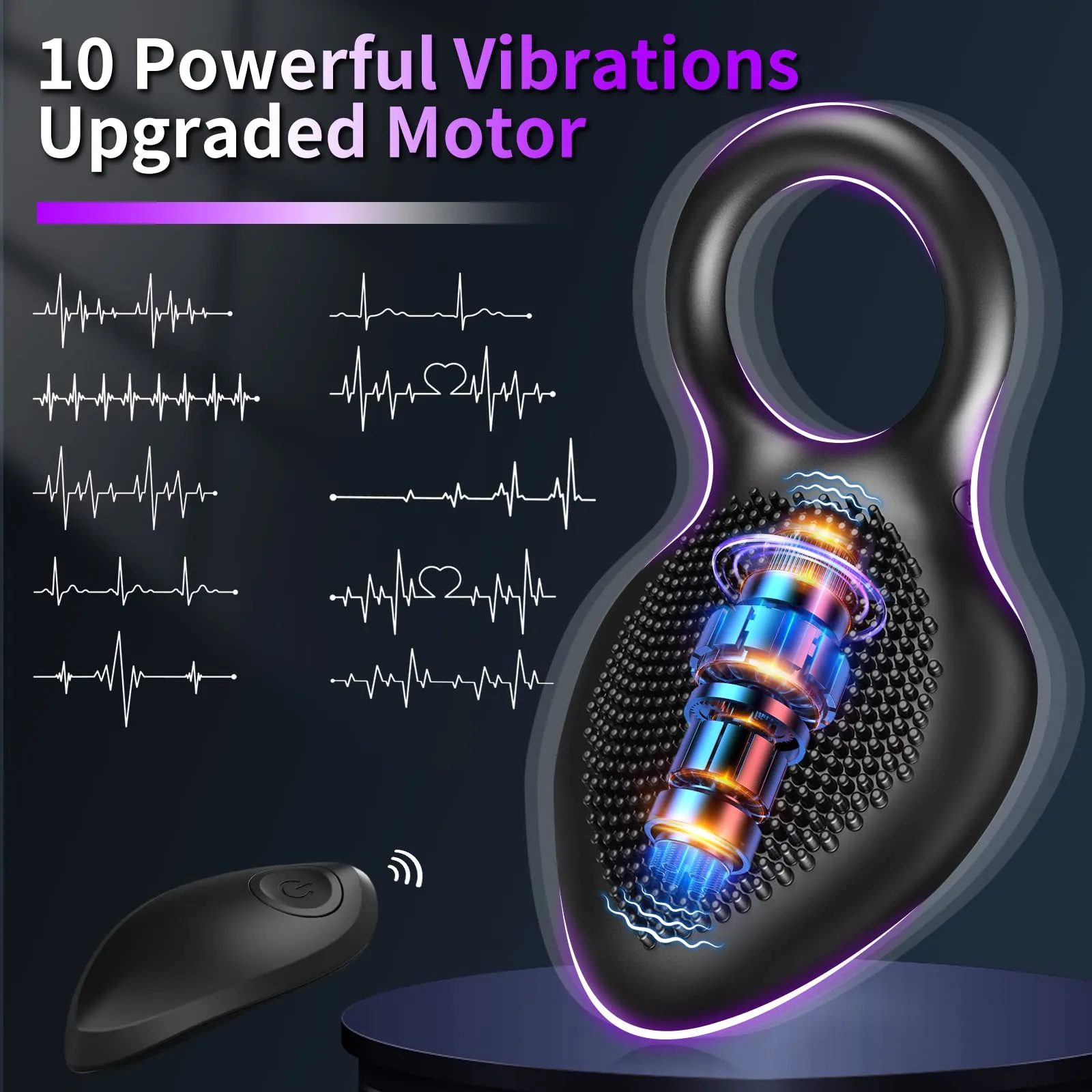 Peak Performance Vibrating Penis Ring Intense Vibration