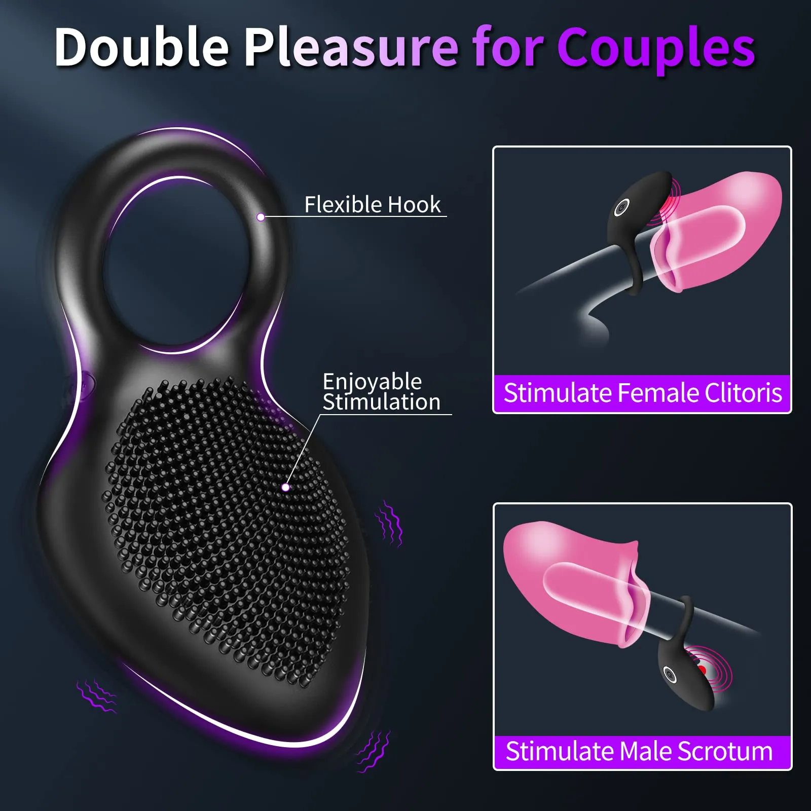 Peak Performance Vibrating Penis Ring Intense Vibration