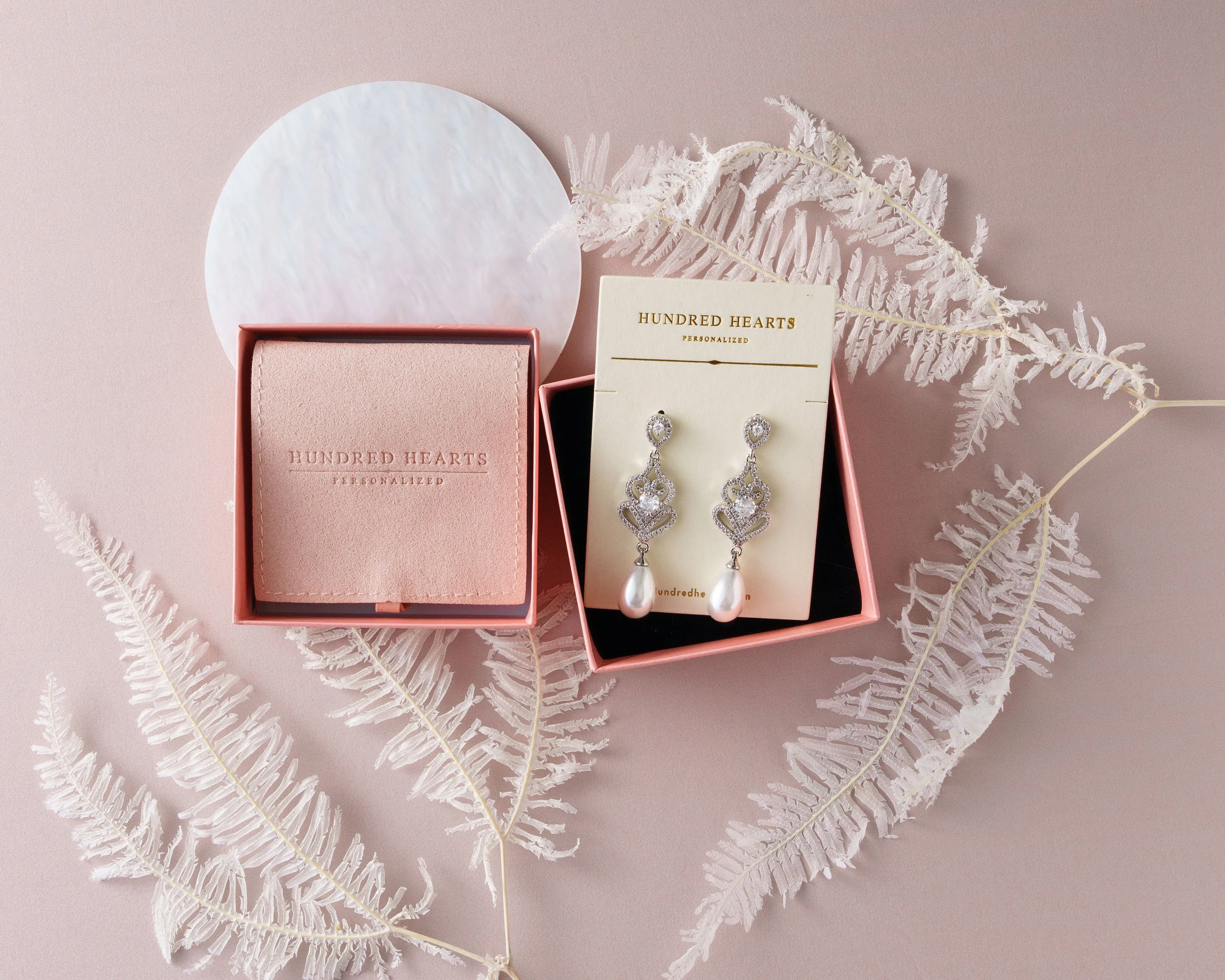 Pearl Drop Wedding Earrings