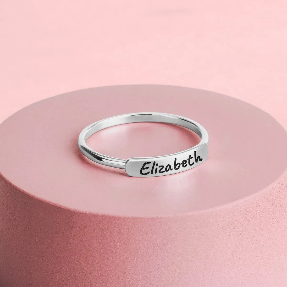 Personalized Name Bar Ring