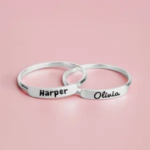 Personalized Name Bar Ring