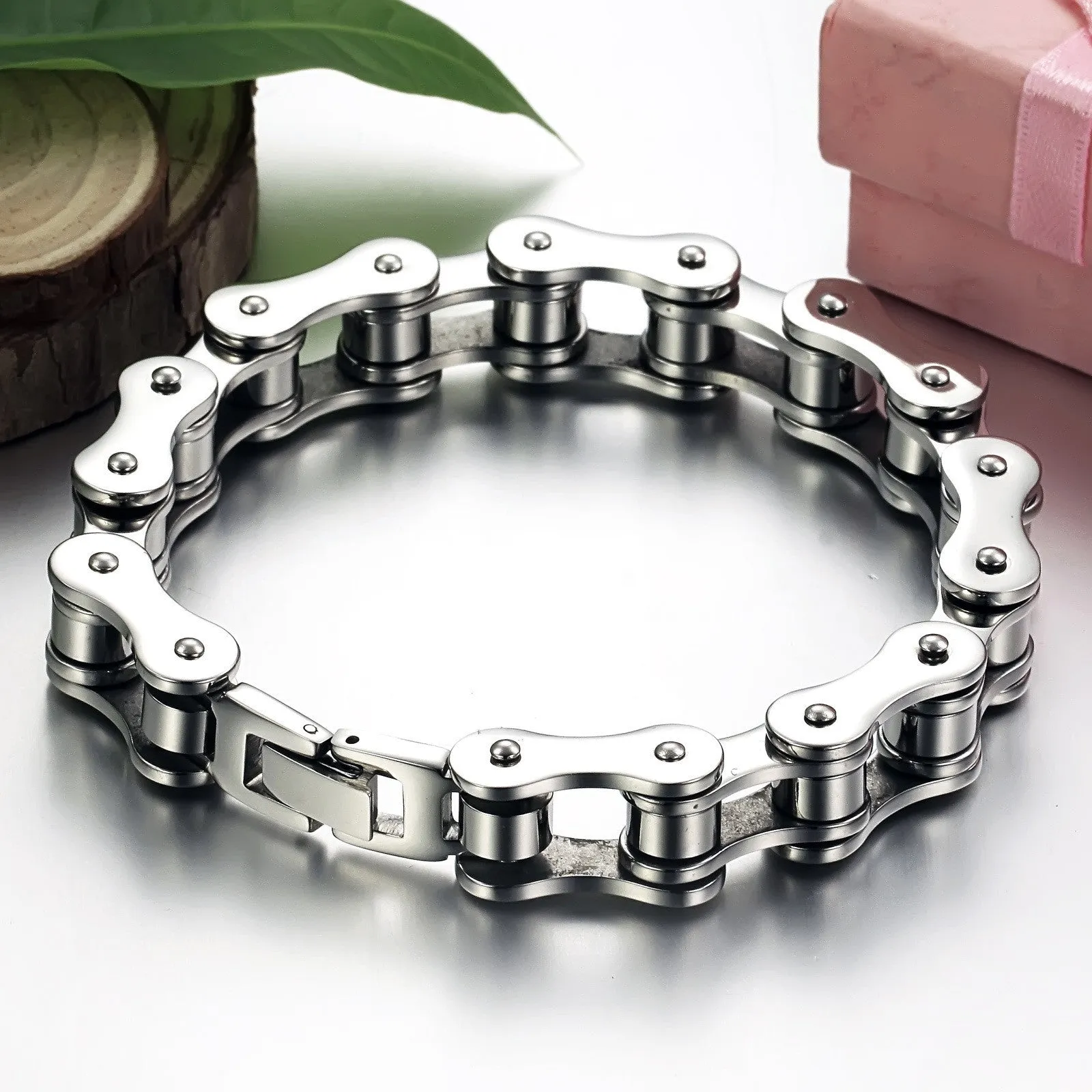 Punk 316L Stainless Steel Bracelet Men Biker Bicycle Motorcycle Chain Men's Bracelets Mens Bracelets & Bangles