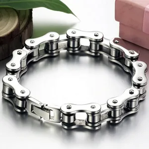 Punk 316L Stainless Steel Bracelet Men Biker Bicycle Motorcycle Chain Men's Bracelets Mens Bracelets & Bangles