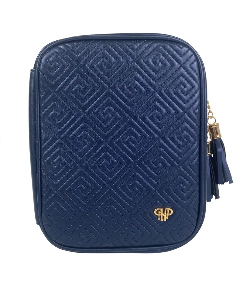 Pursen Trinity Jewelry Case Greek Navy