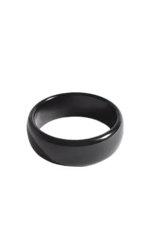 Riley Resin Bangle Black