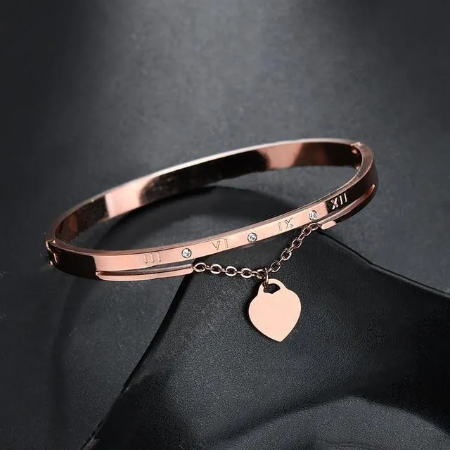 Rose Gold Silver Color Trendy Jewelry Gift