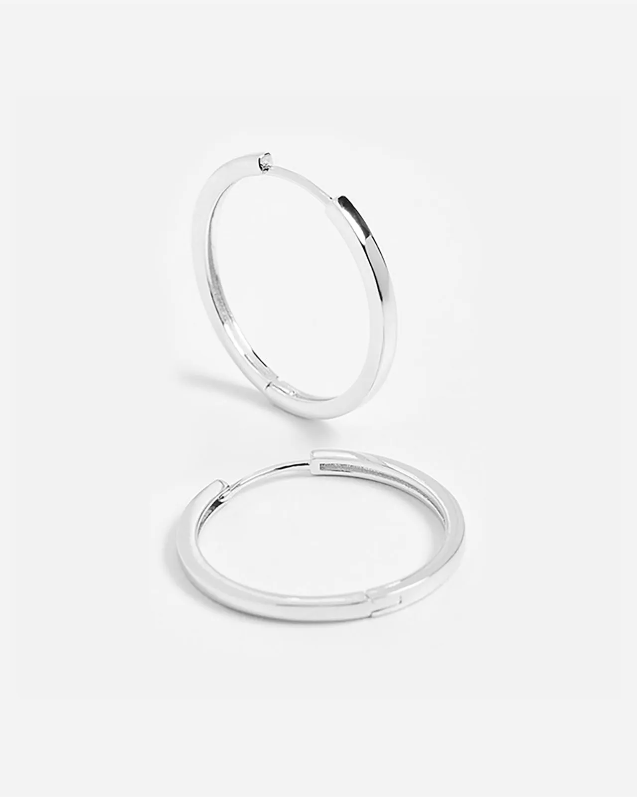 Shashi Silver Timeless Hoop Earrings